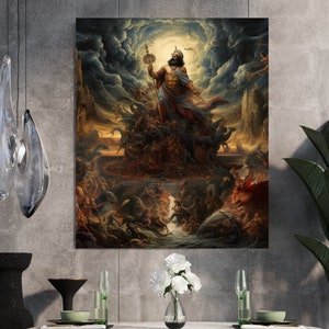 Persian Mythology | Persian King | Iran| Poster |Mythology wall art|Persian Mythology God | Digital Art|Printable art|Persia|Persian Emperor