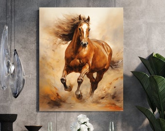 Horse wall art | Printable wall art | Horse Print | Running horse wall art| Horse Art | Digital Art | Printable art