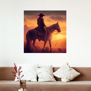 Cowboy & Western print | Printable wall art | Cowboys Poster | Cowboy wall art | Cowboy Gunslinger art | Digital Art | Printable art