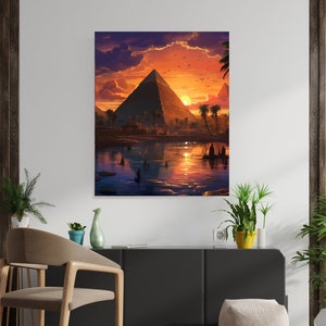 Ancient Egypt | Egyptian History | Egypt Poster | Mythology wall art | Egyptian Mythology Art | Egyptian History |Ancient Civilization|Egypt