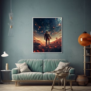 Astronaut Print | Space Astronaut|Space|Astronaut|Space Art|Astronaut Art|Astronaut in Space|Galaxy|Astronaut in outer Space|Spaceman