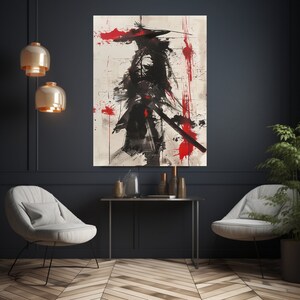 Shogun Abstract Art |Samurai| Japanese History |Japan|Shogun wall art|Samurai Wall Art|Digital Art|Ancient Japan| Japan Print|Samurai art