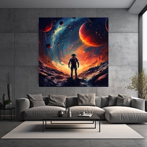 Astronaut Print | Space Astronaut|Space|Astronaut|Space Art|Astronaut Art|Astronaut in Space|Galaxy|Astronaut in outer Space|Spaceman
