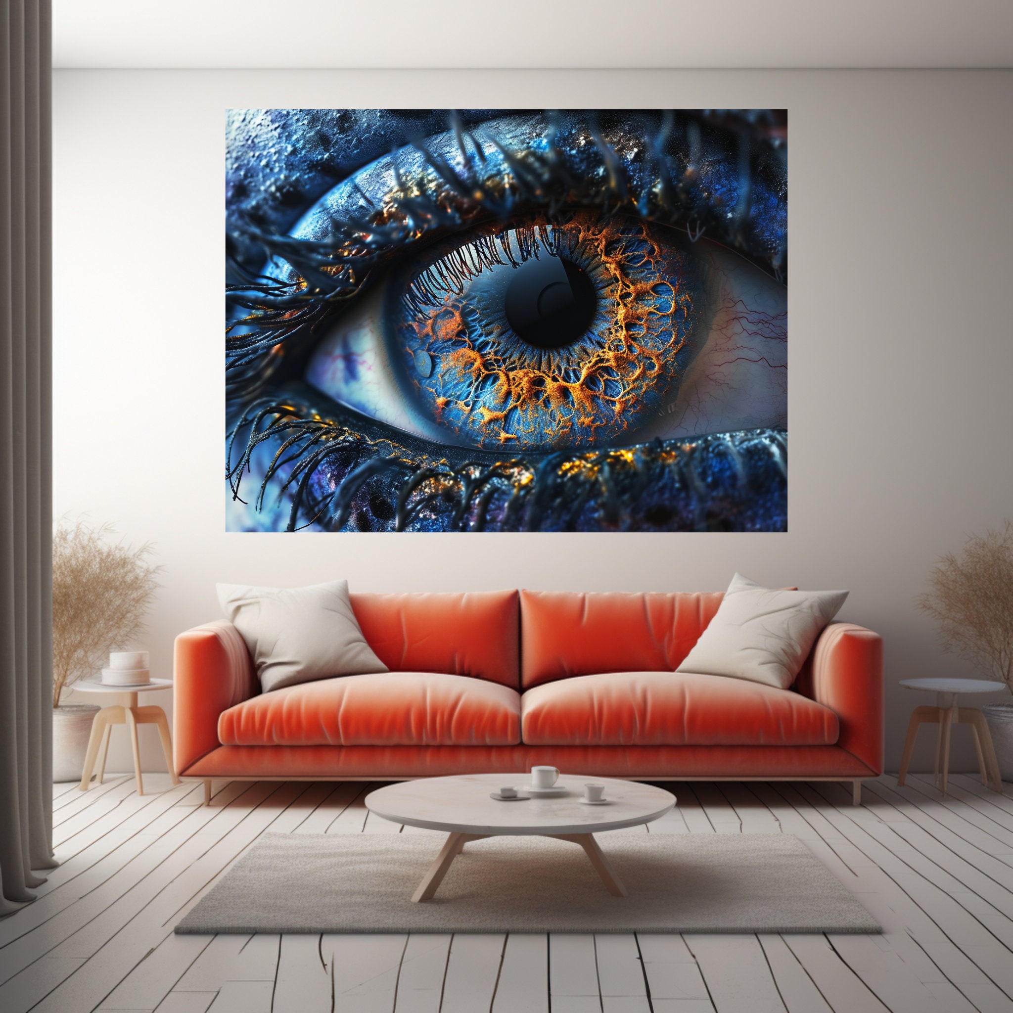 Close-up Eye Abstract Art Print |eye Poster|colorful Eye Wall Art| Eye ...