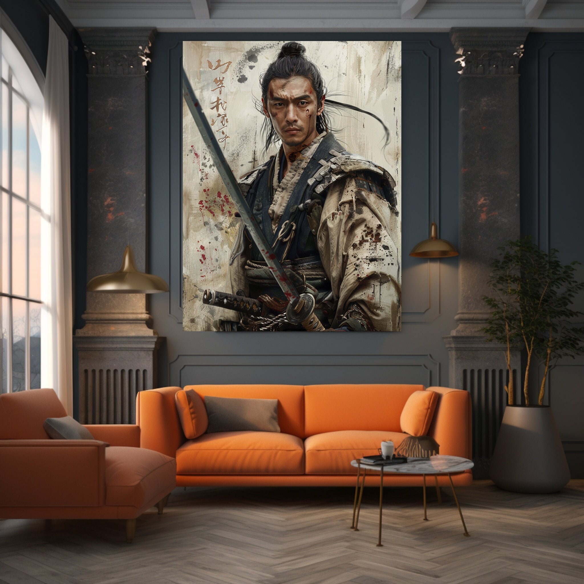 Shogun Abstract Art |Samurai| Japanese History |Japan|Shogun wall art|Samurai Wall Art|Digital Art|Ancient Japan| Japan Print|Samurai art
