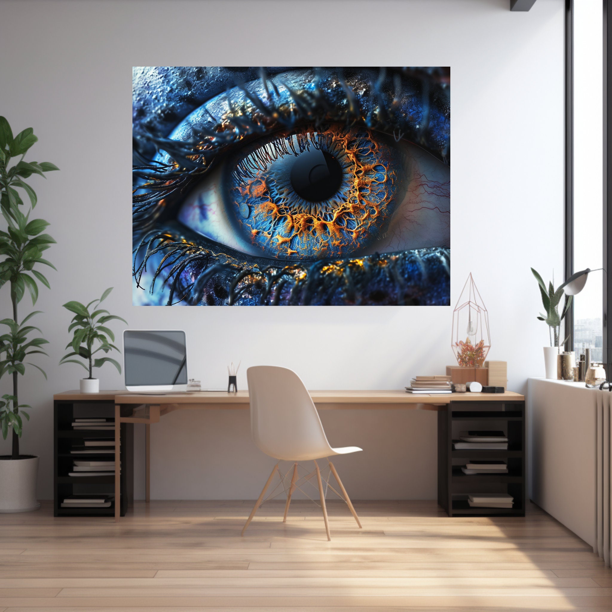 Close-up Eye Abstract Art Print |eye Poster|colorful Eye Wall Art| Eye ...