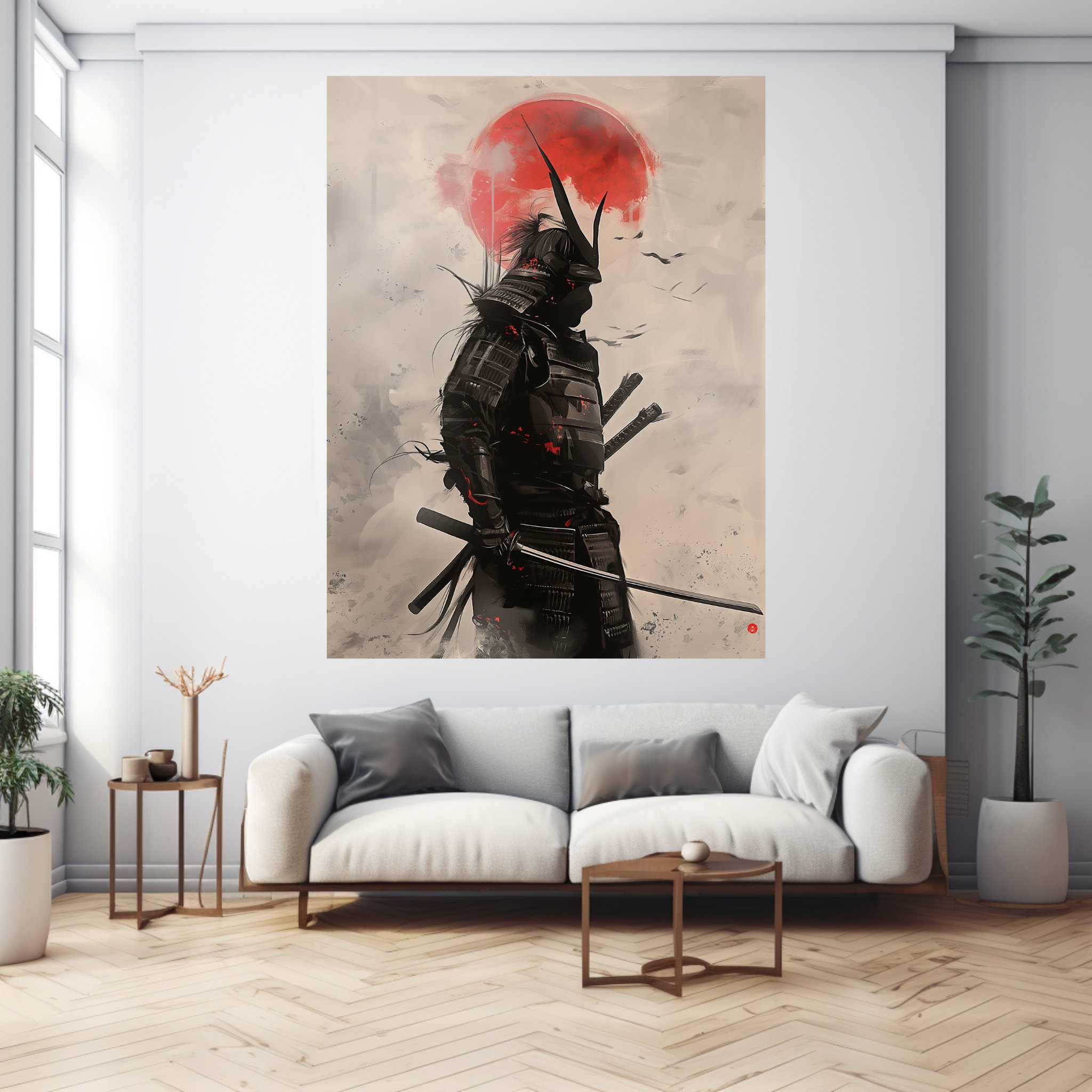 Shogun Abstract Art samurai Japanese History japanshogun Wall ...