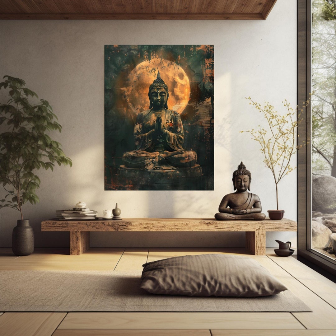 Buddha Art Print: Spiritual Asian Wall Decor (digital Download) - Etsy