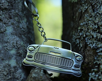 Metal 1955 - 1957 Chevy Bel Air Keychain Ornament 2nd Generation Bel Air, 1955, 1956, 1957