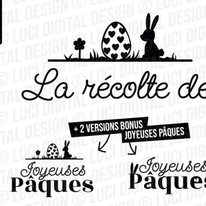 SVG Paques, fichier de coupe Joyeuses Pâques svg png, lapin, oeuf de paques png, La récolte de Pâques svg