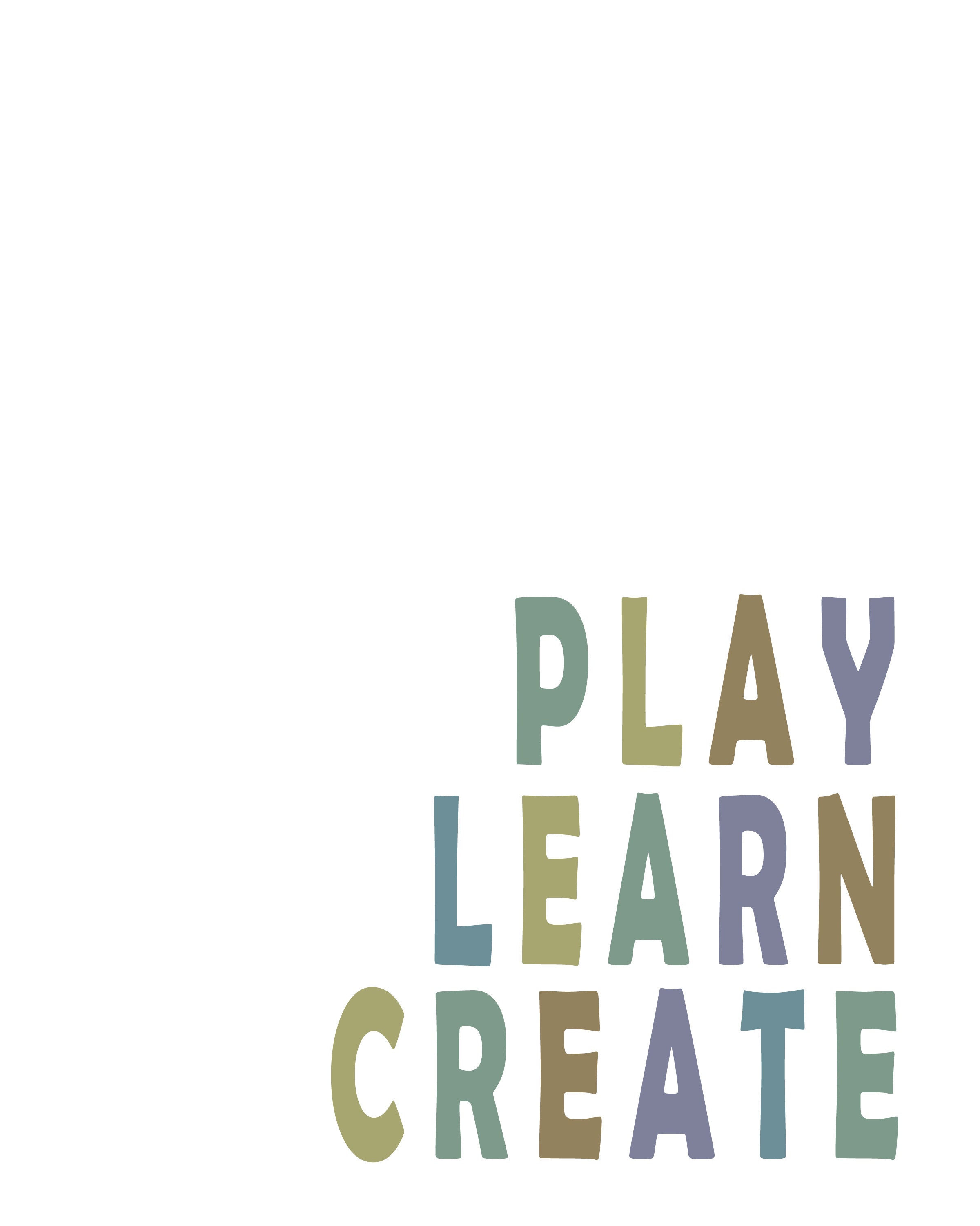 Play Learn Create Printable Decor - Etsy