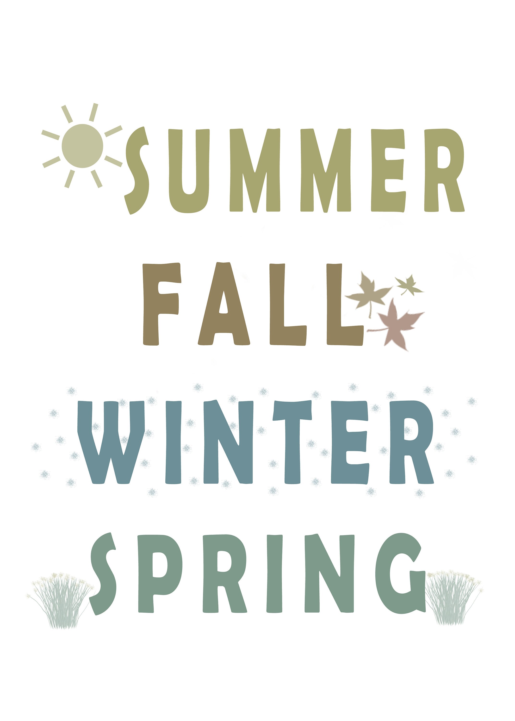 Printable Seasons Decor - Etsy