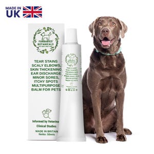 Antioxidant Repair Balm Dogs & Cats  Tear Stains, Ear Discharge, Paw Licking, Elbow Patches, Sores | Bites| Vegan| EFA and Ceramides| 30ml