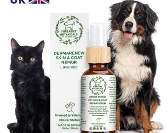 LAVENDER Skin Repair Serum for Dogs & Cats| Allergy relief  for Damaged Skin| Odours, Anxiety, HairFall, Natural Tick and Flea Repellant