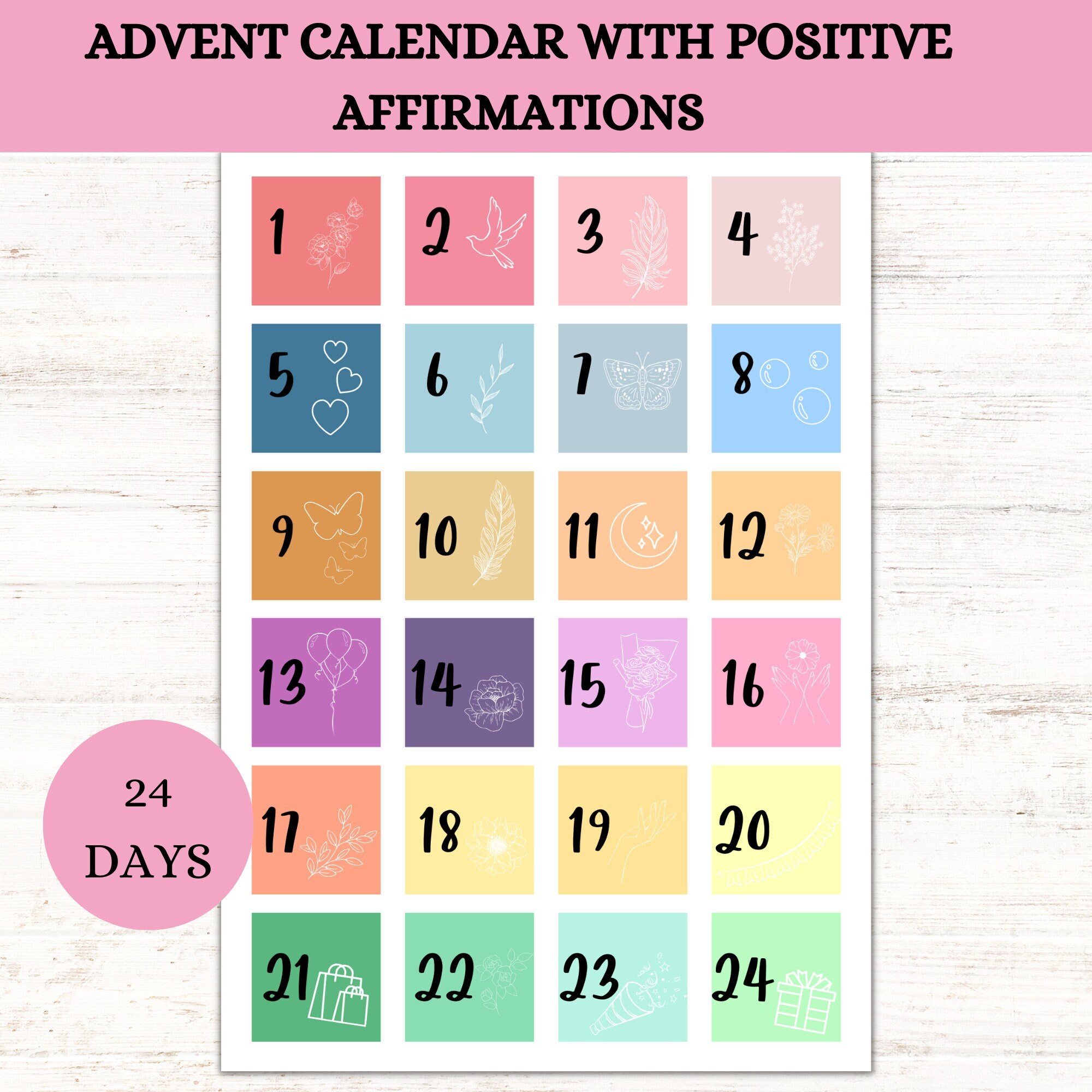 Advent Calendar for Teens With Positive Affirmations, Advent Calendar for Adults, DIY Advent Calendar, Advent Calendar for Teens Printable - Etsy advent-calendar-for-teens-with-positive-affirmations-advent-calendar-for-adults-diy-advent-calendar-advent-calendar-for-teens-printable-etsy