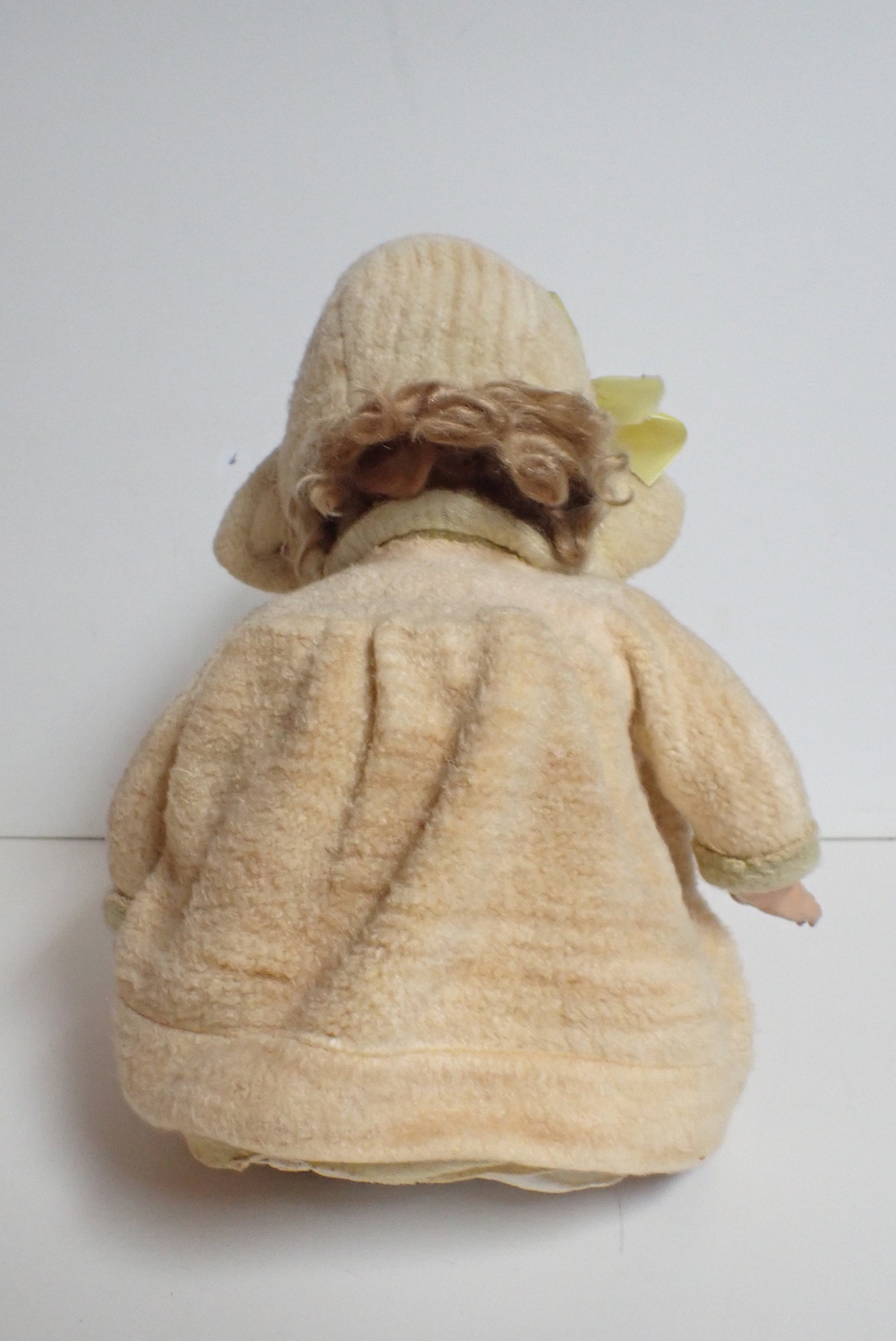 1900's Original Fluffee Baby Doll W Paper Tag Hair Sleep Eyes Squeaks ...