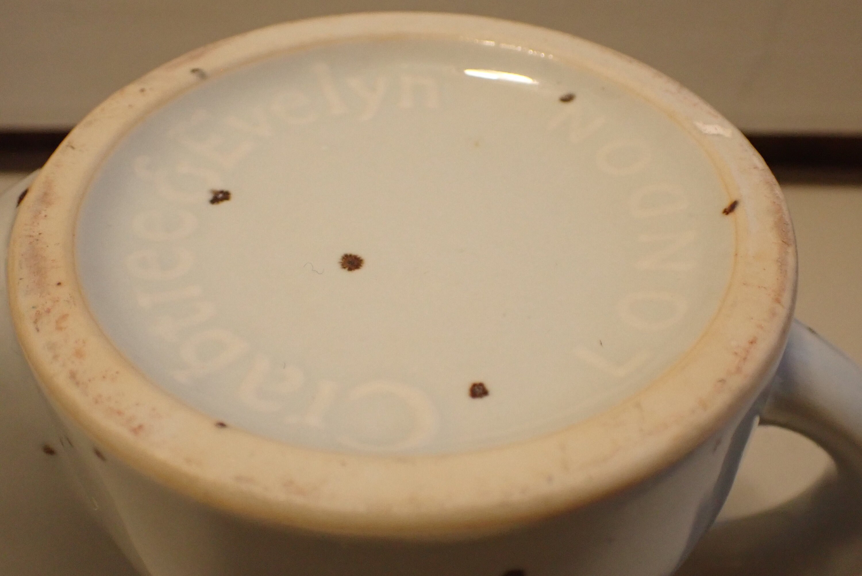 Vintage Crabtree & Evelyn Scuttle Shaving Mug England With Shaving