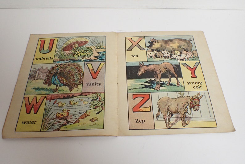1911 Linen Abc Childrens Book M.a. Donohue & Co Chicago Etsy