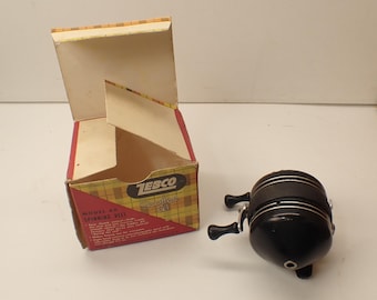 Vintage 70s Brunswick Zebco 700 Spincasting Reel With Box, Copper