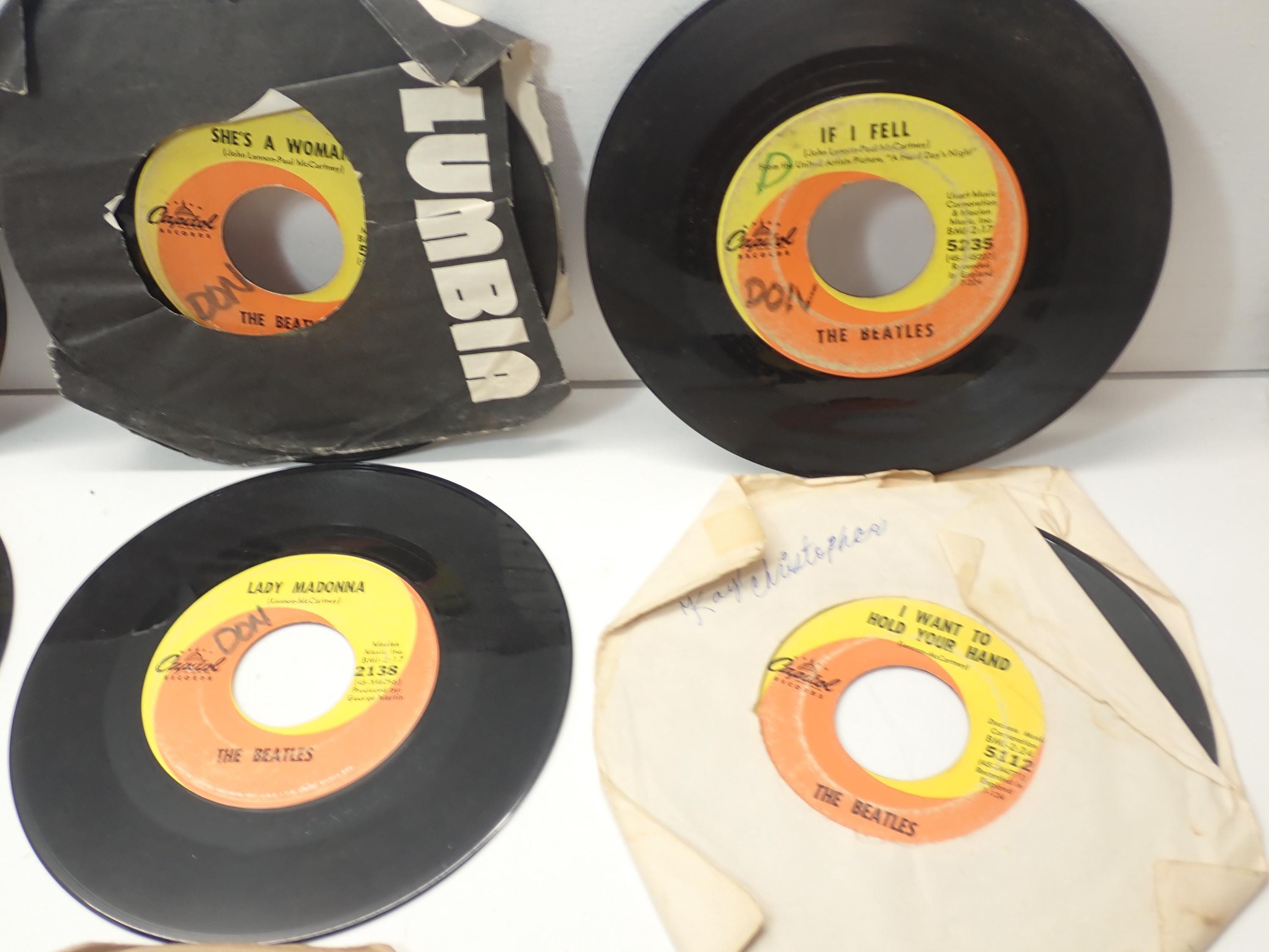 THE BEATLES ビートルズ レコード45rpm ビートルズの45回転レコード9枚セット（ヴィンテージ） - Etsy 日本