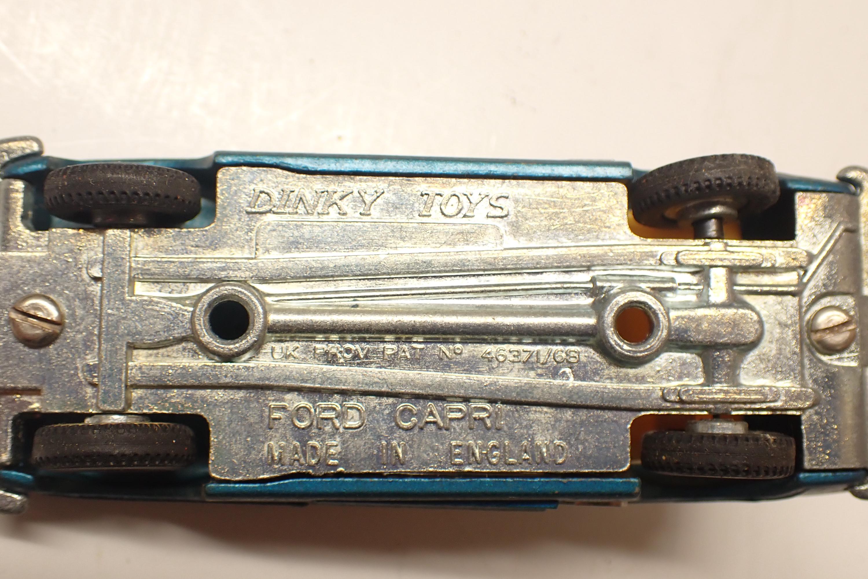 ミニカー Dinky TOYS 1/25 FORD CAPRI 1960s Dinky Toys Ford Capri No 165 Blue Diecast W Speed Wheels in