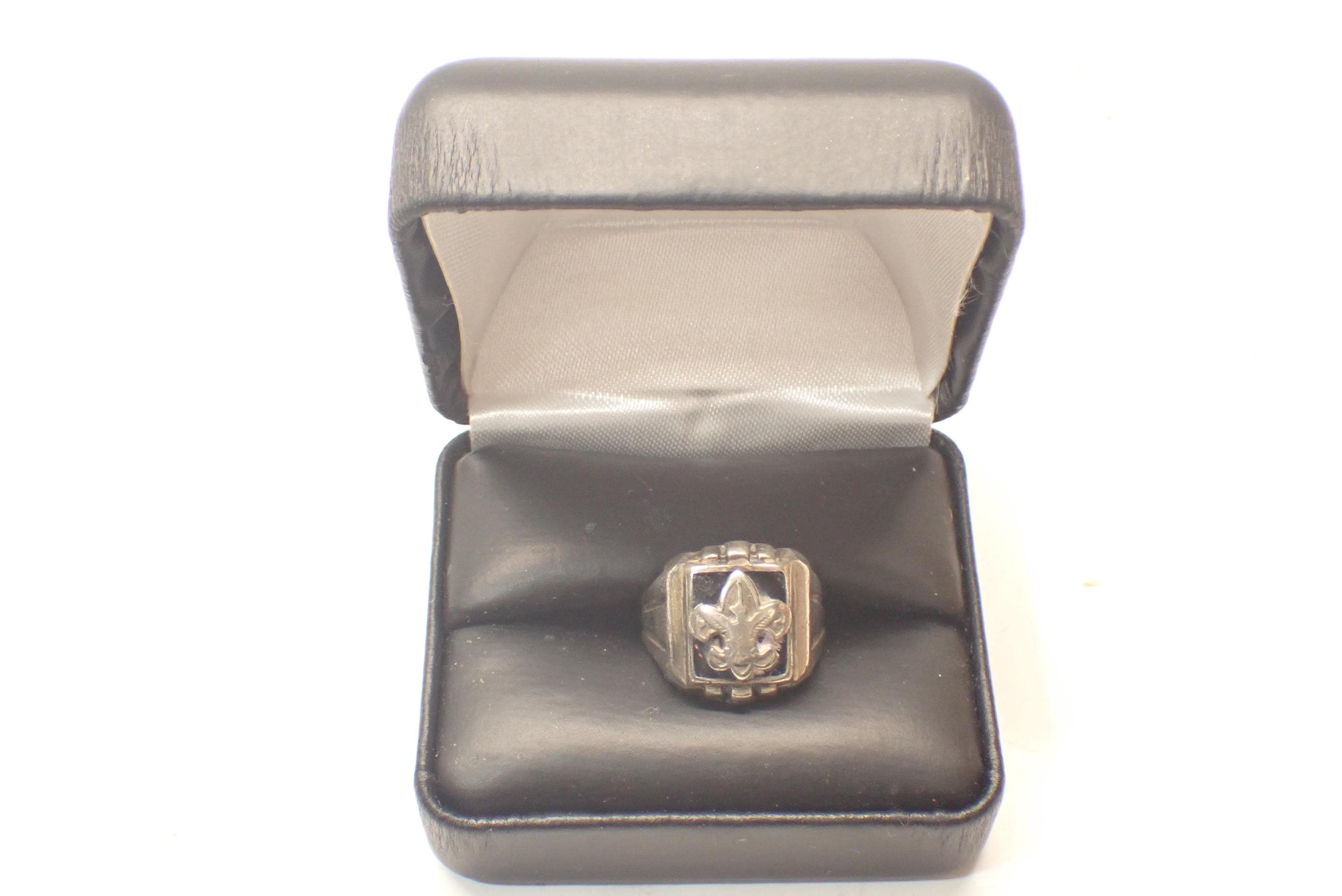 ボーイスカウト　オブ　アメリカ　イーグルスカウト　リング　ヴィンテージ　25号 Sterling boy scouts ring - Etsy 日本