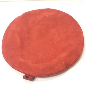 berretto francese vintage in pelle rossa Laco Hutwein, adatto a tutti gli originali