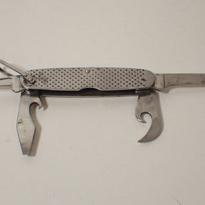 vintage camillus 1960 u.s. pocket knife 4 blade army survival scout knife tool