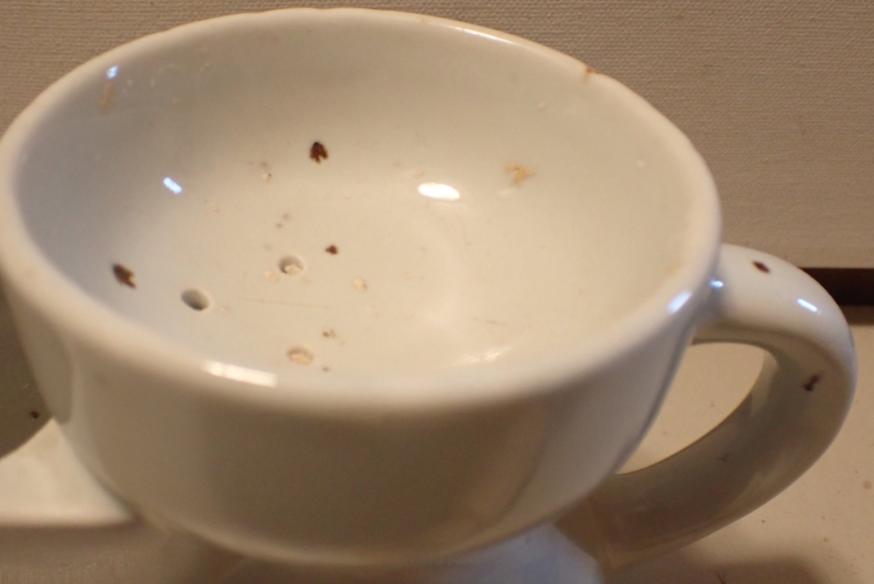 Vintage Crabtree & Evelyn Scuttle Shaving Mug England With Shaving