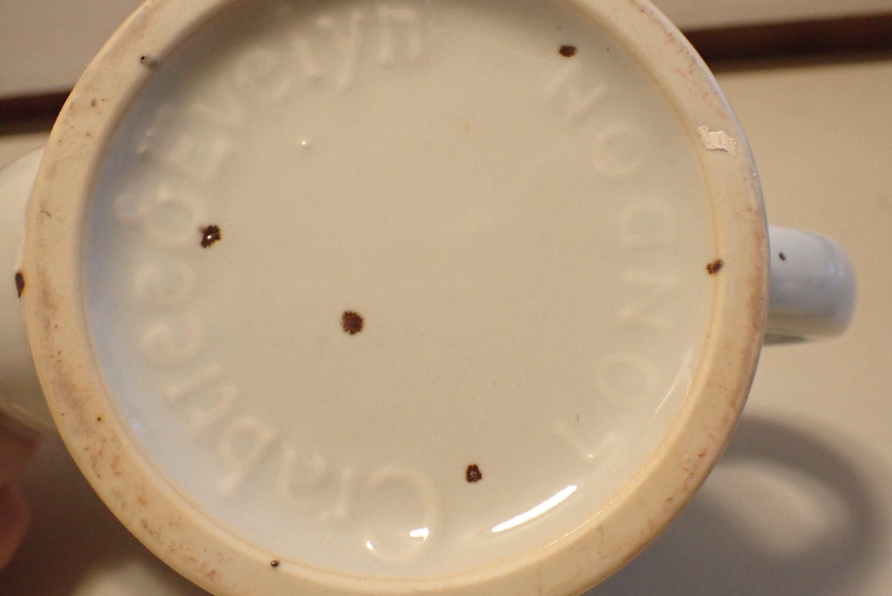 Vintage Crabtree & Evelyn Scuttle Shaving Mug England With Shaving