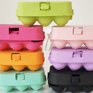 Eierschachteln Wachteleierschachtel Pappe versch. Farben  |   Osterdeko, Basteln zu Ostern, Osterei, Pappschachteln, Eierkarton
