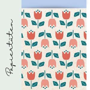 Papiertüten XL 10er Set Tulpen  |   Kindergeburtstag Mitgebseltüten, Geburtstag, Frühling, Ostern, Geschenke verpacken, Frühlingstisch