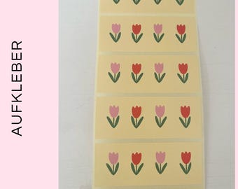 Tulip stickers | Colorful stickers, party stickers, party favors for children's birthdays, writing letters, invitations