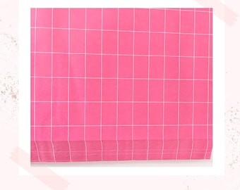 Seidenpapier Karo Grid Koralle 10 Stück  | Geschenkpapier, Papier, Einpackpapier, Shopzubehör, Geschenke verpacken,