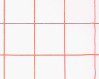 Red and white checkered tissue paper 50 x 70 cm – gift wrap, tissue paper, packaging, craft paper, grid pattern, Christmas decoration, DIY, modern