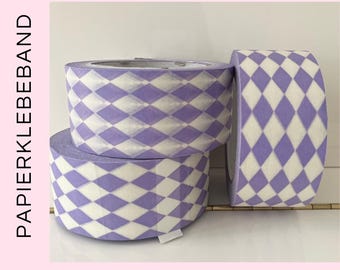 Paper tape Harlequin Purple (base price: 0.24 Euro /meter) | Parcel tape for packing, packing tape for packages, adhesive tape, gifts