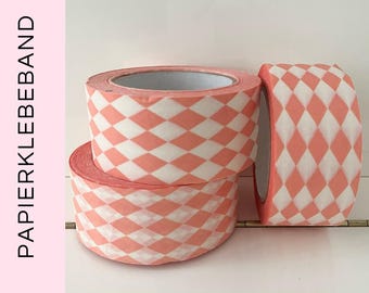 Paper tape Harlequin Orange (base price: 0.24 Euro /meter) | Parcel tape for packing, packing tape for packages, adhesive tape, gifts