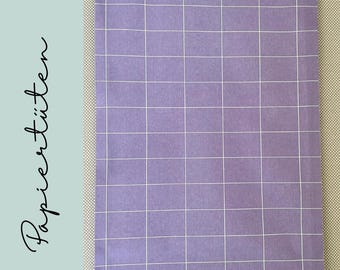 Paper Bags Grid Purple Check - Children's Birthday Party Bags