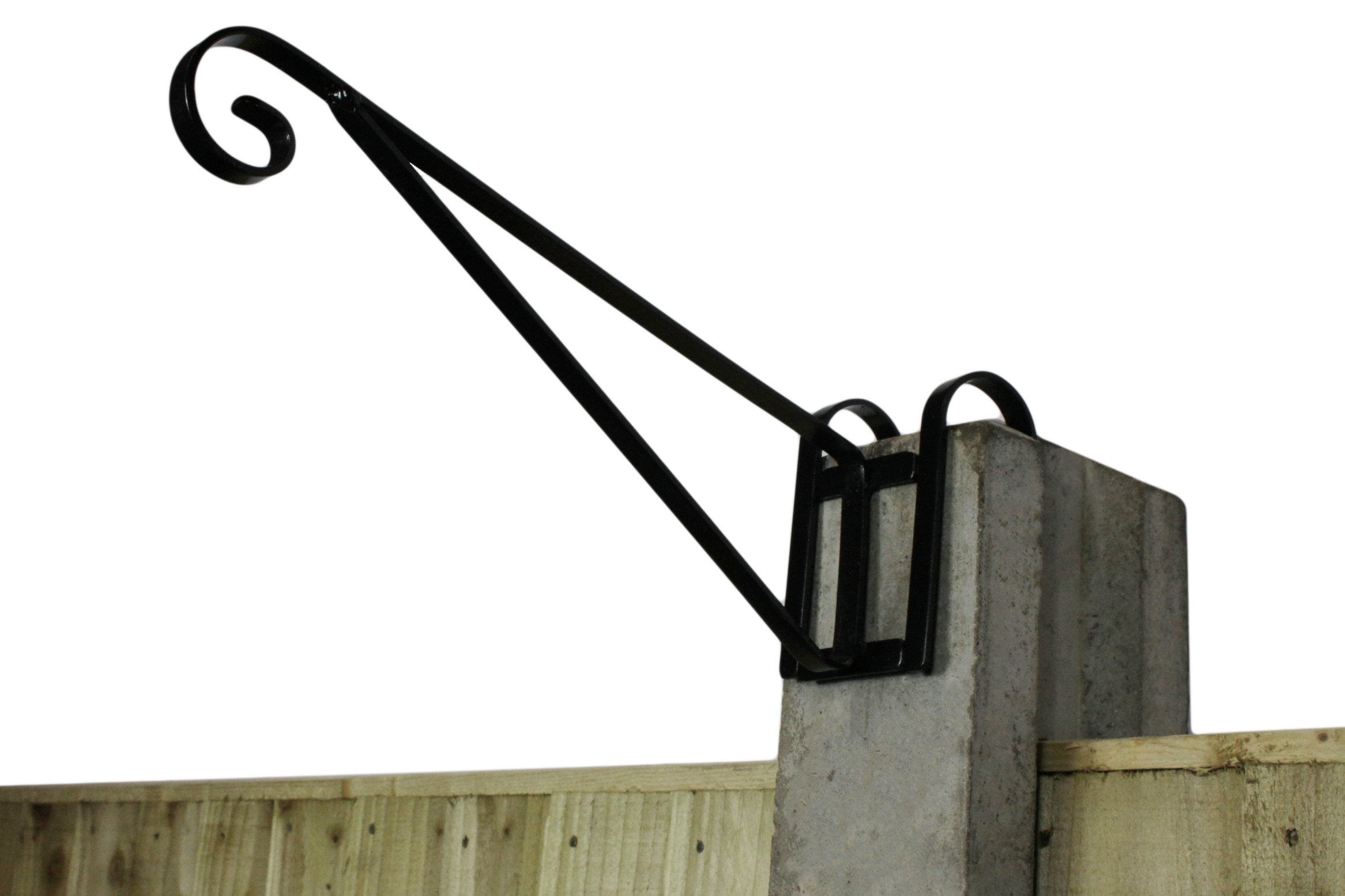 Set of 2 Hanging Basket Brackets Concrete Posts 'H' Section CP27 Etsy UK