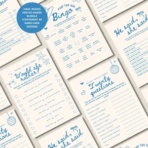 Last Toast on The Coast Bachelorette, Hen Do Games-bundel | Disco cowgirl vrijgezellenfeest | Bewerkbaar met de hand getekend | Canvas