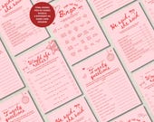 Last Rodeo Bachelorette, Hen Do Games Bundle | Disco Cowgirl Bachelorette | Editable Hand Drawn | Canva