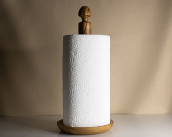 Porte essuie-tout en bois d'olivier | 30cm / 11.8in, Bois d'olivier, Idée cadeau, Décoration d'intérieur, Cadeau fait main, Cadeau maman