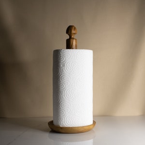 Wood Paper Towel Holder Etsy