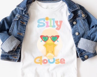 Silly Goose Shirt, Cute Graphic Tshirt for Baby Boy, Baby Girl, Baby Gift