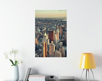 New York City Photography Print, Modern Skyline Wall Art