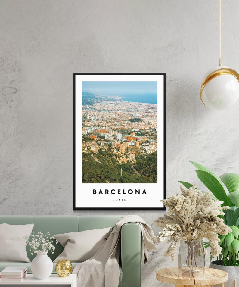 Barcelona Poster, Barcelona Print, Barcelona Wall Art, Barcelona Gift