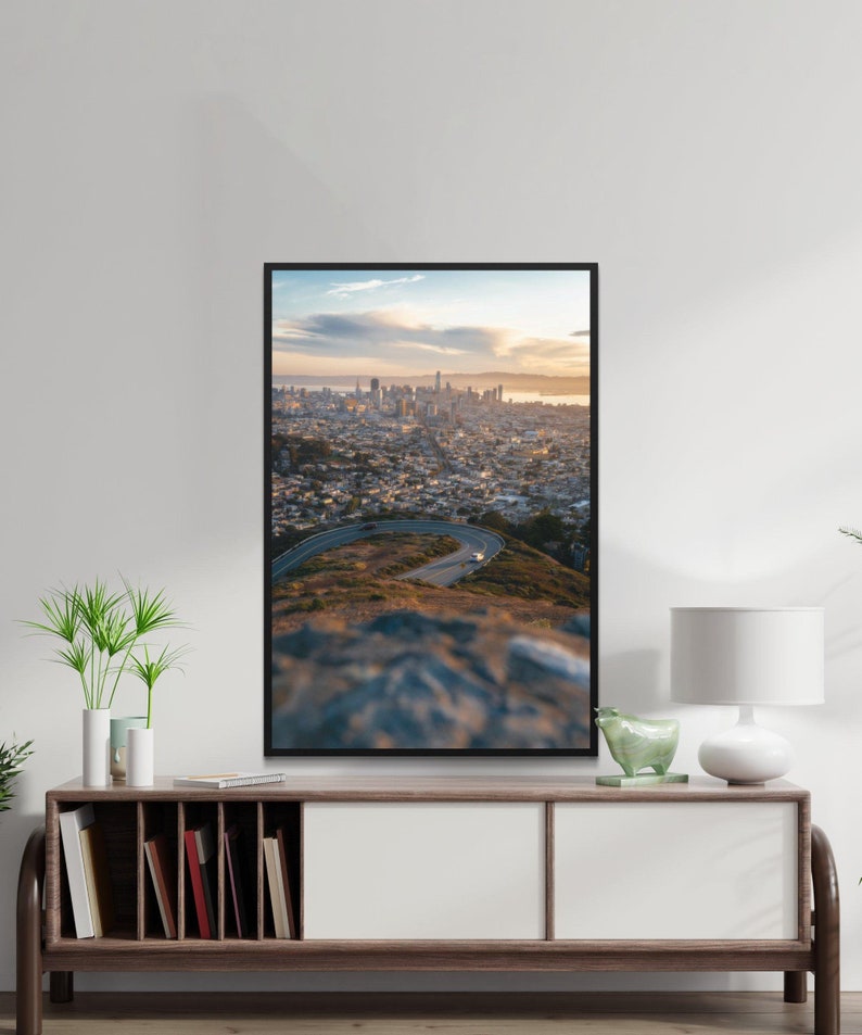 San Francisco Downtown Poster, San Francisco Print, San Francisco Wall
