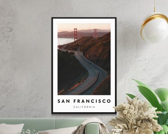 San Francisco Photography Print, Golden Gate Bridge, Fine Art Paper