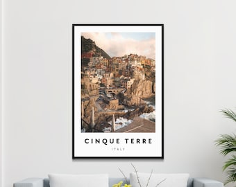 Cinque Terre Italy Art Print, Coastal Photography Poster