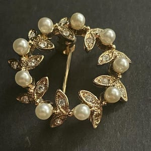 Attwood & Sawyer Brosche / Pin, Vintage Pin, Perlen Pin, Attwood Sawyer Pin, Schmuck für Männer und Frauen.